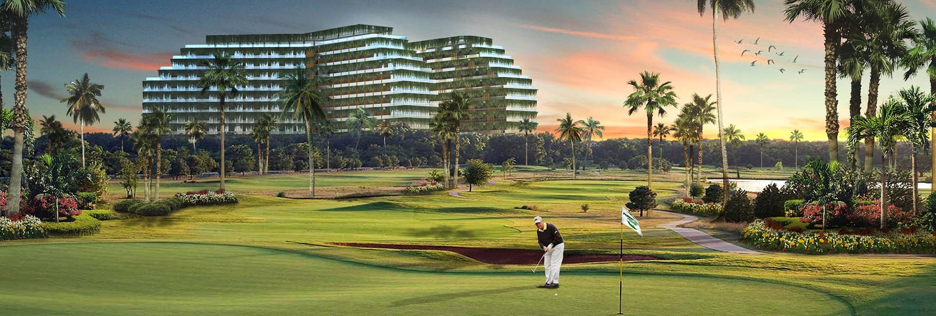 Forest City Golf Hotel beside the golf course