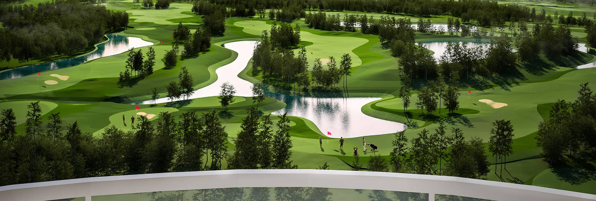Forest City golf course landscape