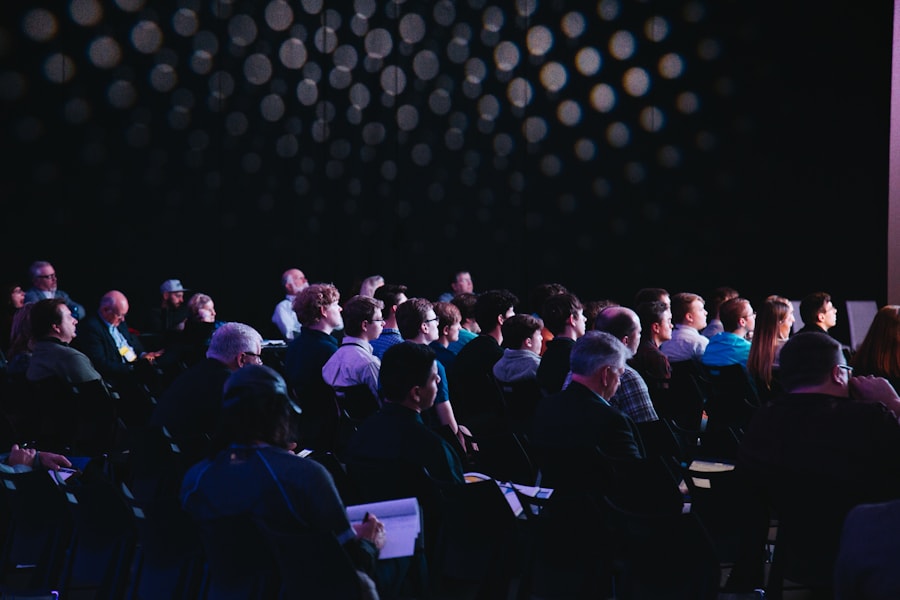 A guest speaker presenting to an invited audience