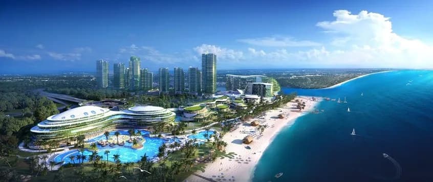 Forest City coastline and waterfront development