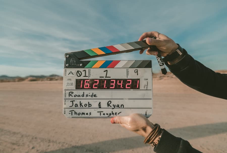 A production slate representing planned content capture