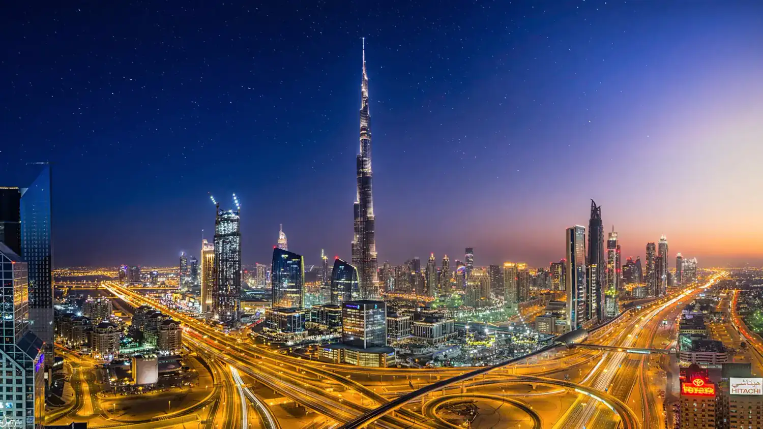 Future city skyline for global Crays Club destinations