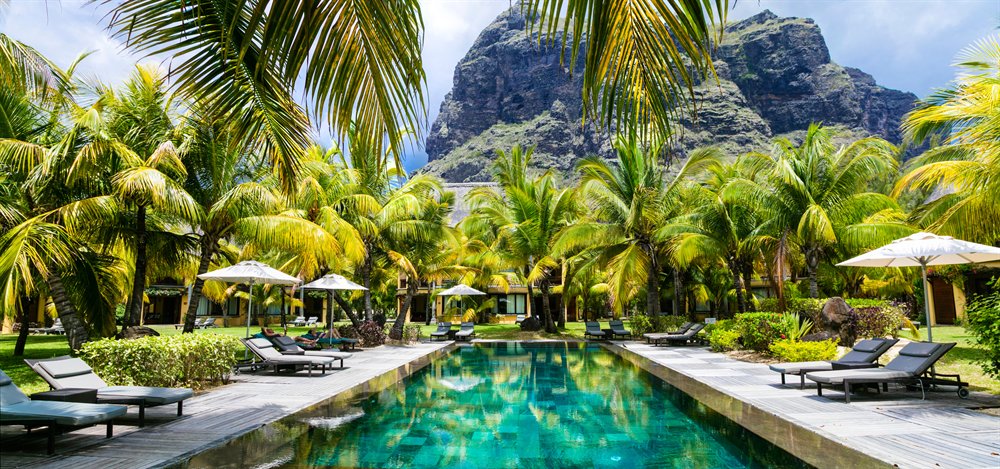 Resort pool and destination hospitality atmosphere